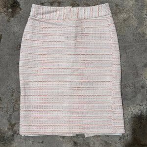 Banana Republic Orange & White Pencil Skirt Size 0